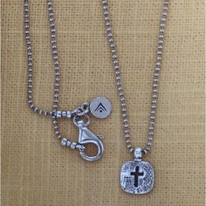 Rare Vintage Silpada Sterling Silver Cross Necklace N1925